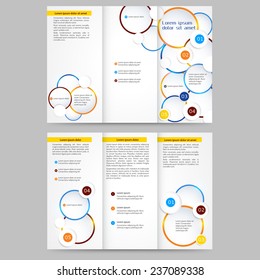 Abstract colored brochure template for your business