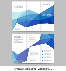 Abstract colored brochure template for your business