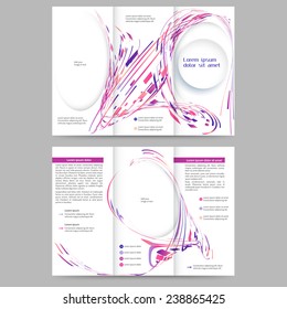 Abstract colored brochure template for your business