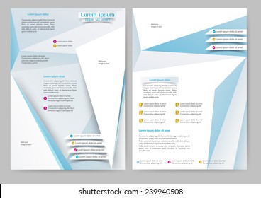 Abstract colored brochure template for your business