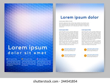 Abstract colored brochure template for your business
