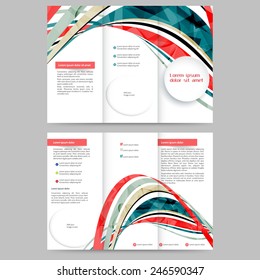 Abstract colored brochure template for your business
