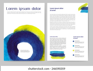 Abstract colored brochure template for your business