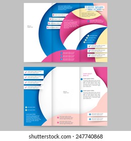 Abstract colored brochure template for your business