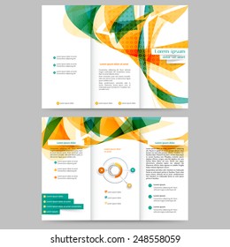 Abstract colored brochure template for your business