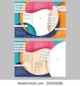 Abstract colored brochure template for your business