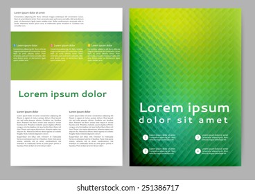 Abstract colored brochure template for your business