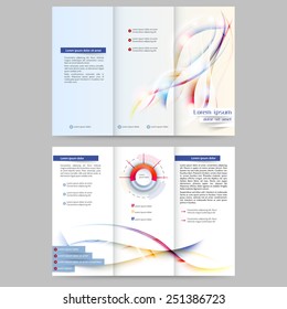 Abstract colored brochure template for your business