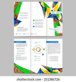 Abstract colored brochure template for your business