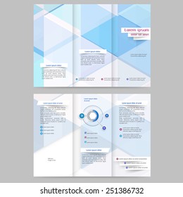 Abstract colored brochure template for your business