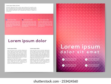 Abstract colored brochure template for your business