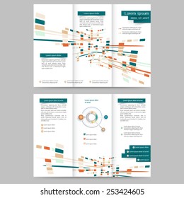 Abstract colored brochure template for your business