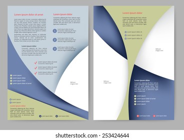 Abstract colored brochure template for your business