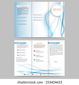 Abstract colored brochure template for your business