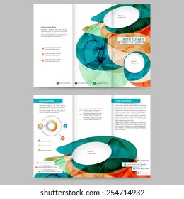 Abstract colored brochure template for your business