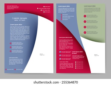 Abstract colored brochure template for your business