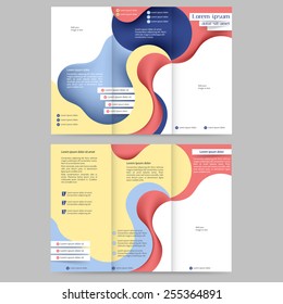 Abstract colored brochure template for your business