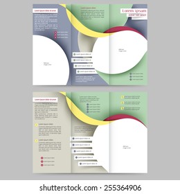 Abstract colored brochure template for your business