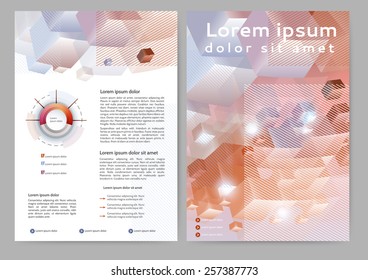 Abstract colored brochure template for your business