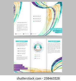 Abstract colored brochure template for your business