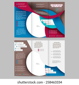 Abstract colored brochure template for your business