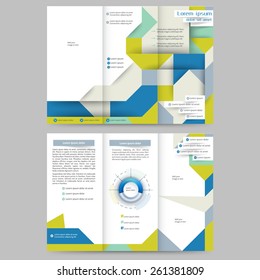 Abstract colored brochure template for your business