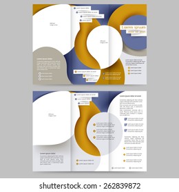 Abstract colored brochure template for your business