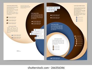 Abstract colored brochure template for your business