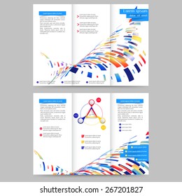 Abstract colored brochure template for your business