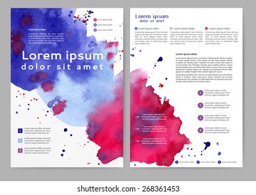 Abstract colored brochure template for your business