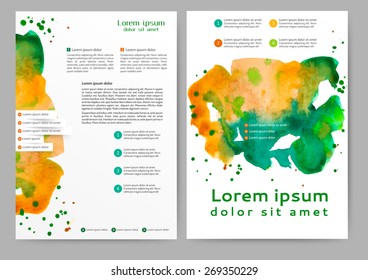 Abstract colored brochure template for your business