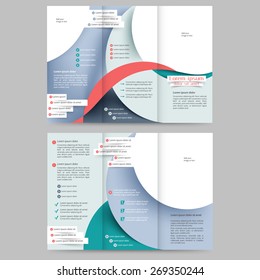 Abstract colored brochure template for your business