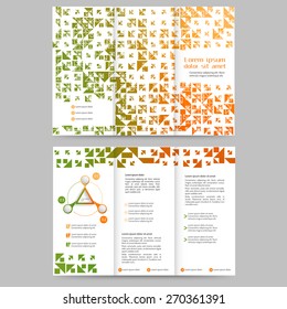 Abstract colored brochure template for your business