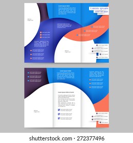 Abstract colored brochure template for your business