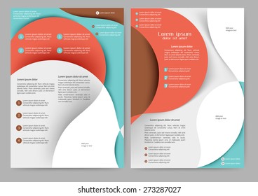 Abstract colored brochure template for your business