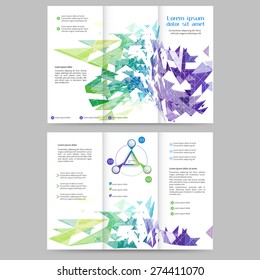 Abstract colored brochure template for your business