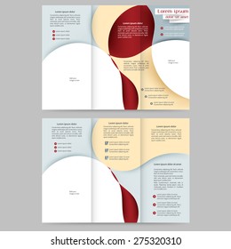Abstract colored brochure template for your business
