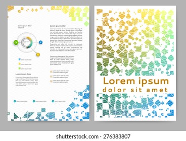 Abstract colored brochure template for your business