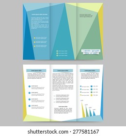Abstract colored brochure template for your business