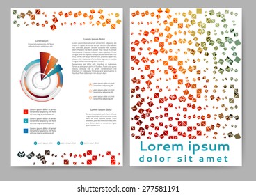 Abstract colored brochure template for your business