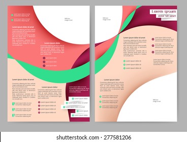 Abstract colored brochure template for your business