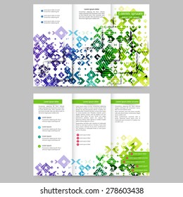 Abstract colored brochure template for your business