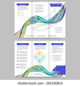 Abstract colored brochure template for your business