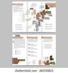 Abstract colored brochure template for your business