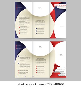 Abstract colored brochure template for your business