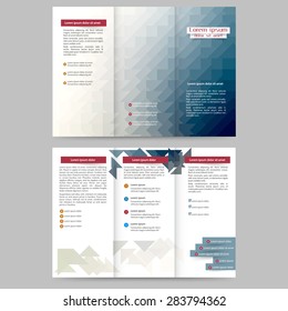 Abstract colored brochure template for your business