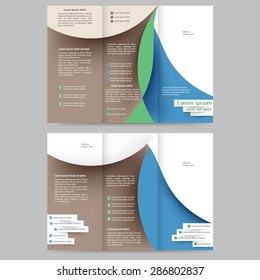 Abstract colored brochure template for your business