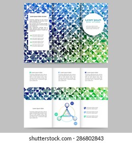 Abstract colored brochure template for your business