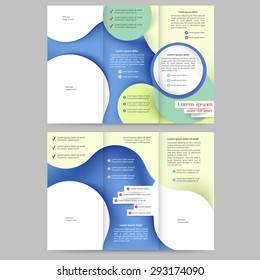 Abstract colored brochure template for your business