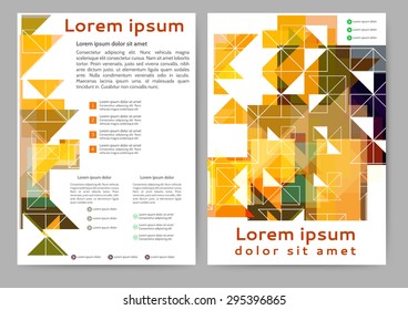 Abstract colored brochure template for your business
